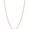 1,1mm Rund-Ankerkette Collier Halskette aus 375 Gold Gelbgold 36cm