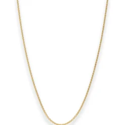 1,1mm Rund-Ankerkette Collier Halskette aus 375 Gold Gelbgold 36cm