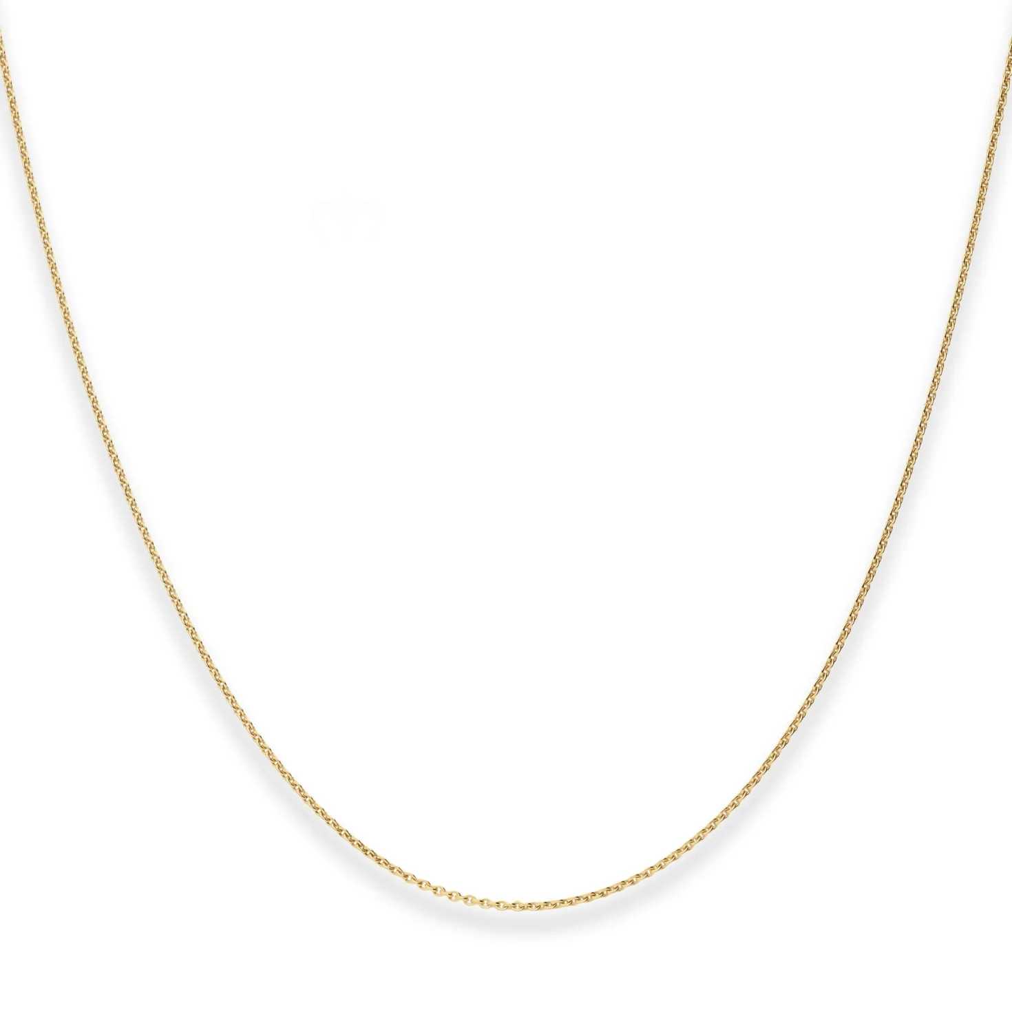 1,1mm Rund-Ankerkette Collier Halskette aus 375 Gold Gelbgold 40cm