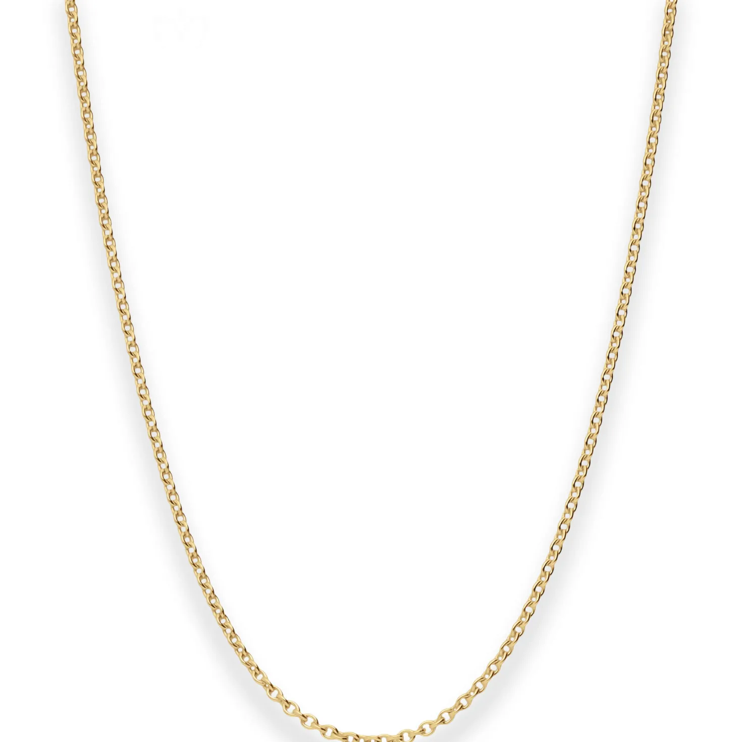 1,5mm Rund-Ankerkette Collier Halskette aus 333 Gold Gelbgold 45cm
