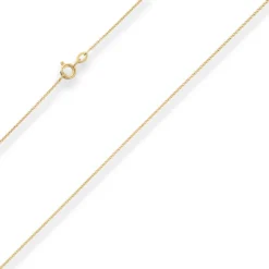 1,1mm Rund-Ankerkette Collier Halskette aus 333 Gold Gelbgold 36cm