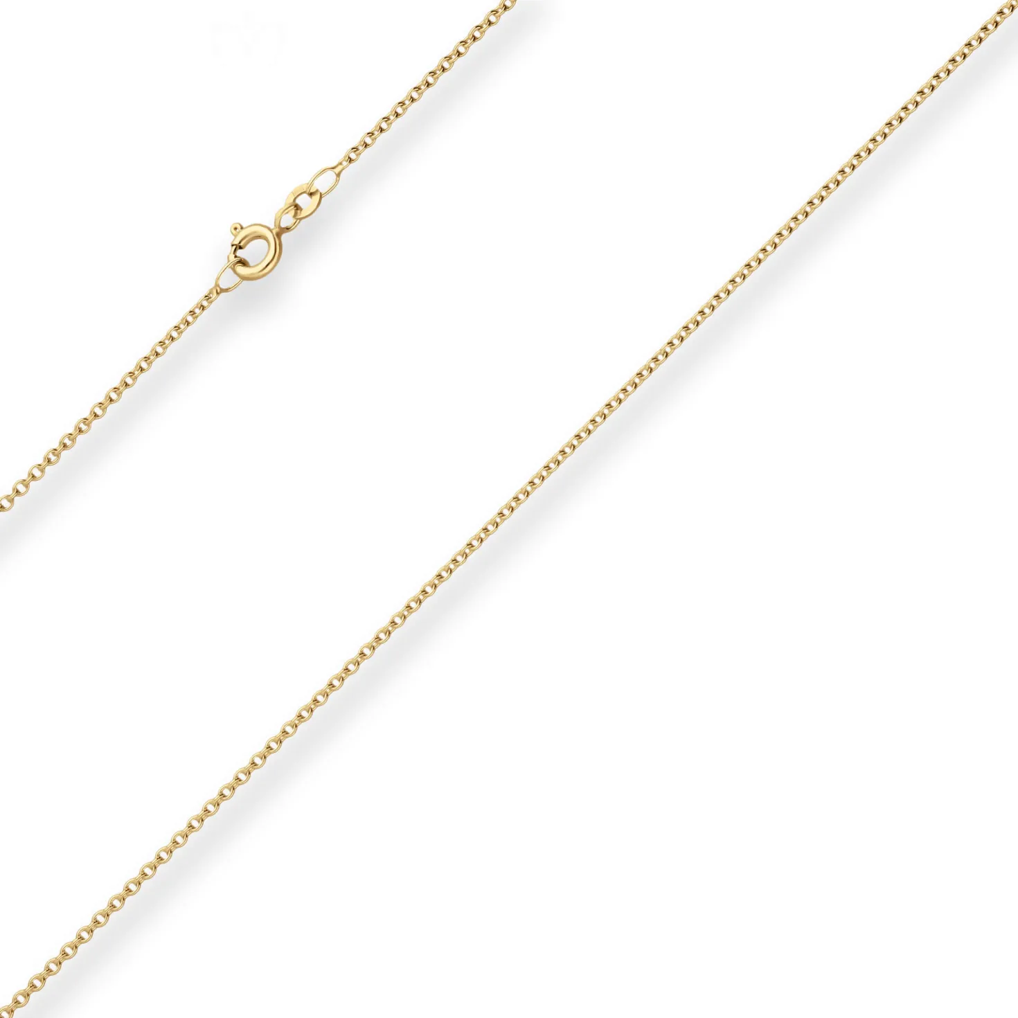 1,5mm Rund-Ankerkette Collier Halskette aus 333 Gold Gelbgold 40cm