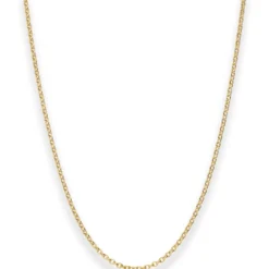 1,5mm Rund-Ankerkette Collier Halskette aus 333 Gold Gelbgold 38cm