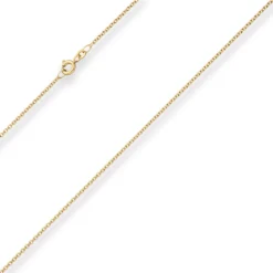 1,5mm Rund-Ankerkette Collier Halskette aus 333 Gold Gelbgold 38cm