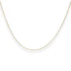 0,8mm Rund-Ankerkette Collier mit Zwischenöse aus 375 Gold Gelbgold 42cm