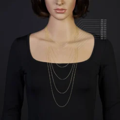 1,1mm Rund-Ankerkette 750 Gold Gelbgold Kette Collier Halskette, 42cm