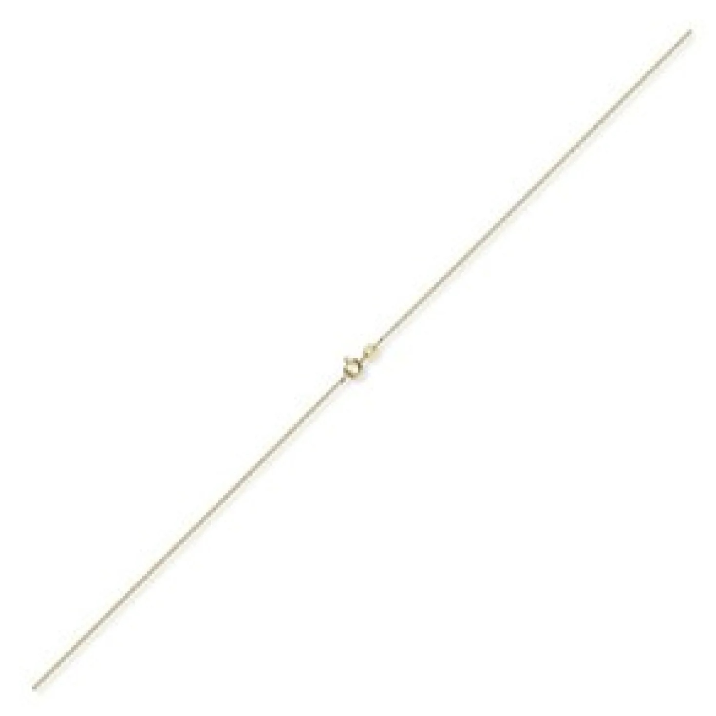 1,1mm Rund-Ankerkette 750 Gold Gelbgold Kette Collier Halskette, 90cm
