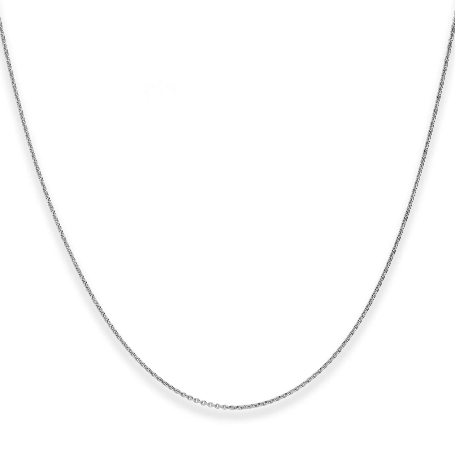 1,1mm Rund-Ankerkette Goldkette Collier Halskette aus 333 Gold Weißgold 50cm