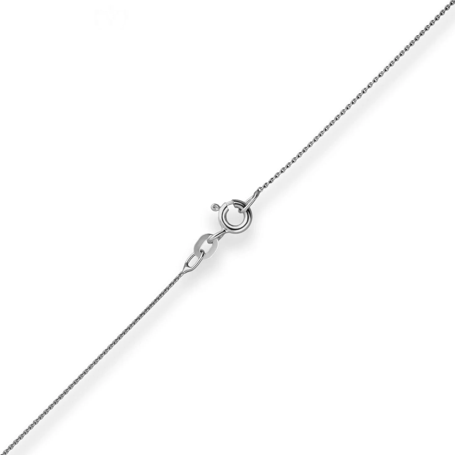0,8mm Rund-Ankerkette Goldkette Collier Halskette aus 375 Gold Weißgold 45cm