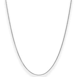 1,3mm Rund-Ankerkette Goldkette Collier Halskette aus 585 Gold Weißgold 42cm