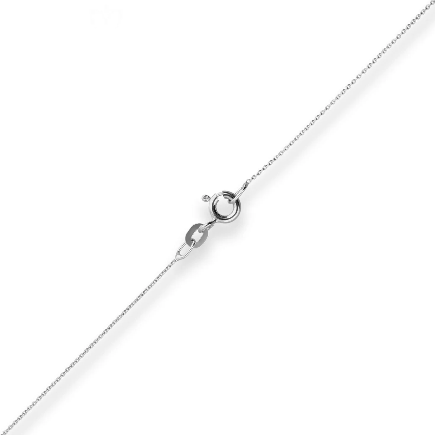 0,8mm Rund-Ankerkette Goldkette Collier Halskette aus 585 Gold Weißgold 45cm