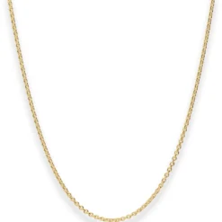 2mm Rund-Ankerkette Goldkette Collier Halskette aus 375 Gold Gelbgold 42cm