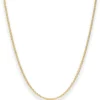 2mm Rund-Ankerkette Goldkette Collier Halskette aus 375 Gold Gelbgold 55cm