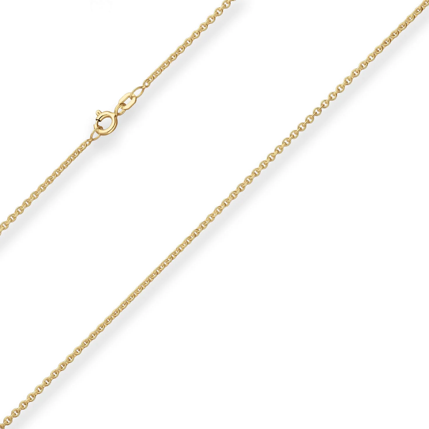 2mm Rund-Ankerkette Goldkette Collier Halskette aus 375 Gold Gelbgold 55cm