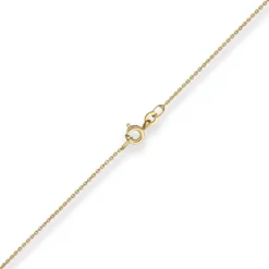 1,1mm Rund-Ankerkette Goldkette Collier Halskette aus 333 Gold Gelbgold 38cm