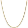 2,4mm Rund-Ankerkette Goldkette Collier Halskette aus 333 Gold Gelbgold 50cm