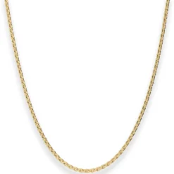 2,4mm Rund-Ankerkette Goldkette Collier Halskette aus 333 Gold Gelbgold 50cm