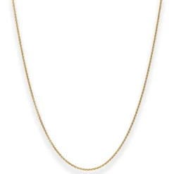 1,3mm Rund-Ankerkette Goldkette Collier Halskette aus 585 Gold Gelbgold 40cm