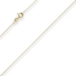 0,8mm Rund-Ankerkette Goldkette Collier Halskette aus 333 Gold Gelbgold 50cm