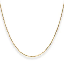 1,3mm Rund-Ankerkette Goldkette Collier Halskette aus 585 Gold Gelbgold 50cm