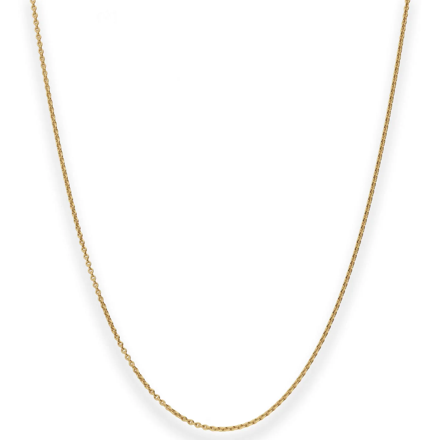 1,3mm Rund-Ankerkette Goldkette Collier Halskette aus 585 Gold Gelbgold 42cm