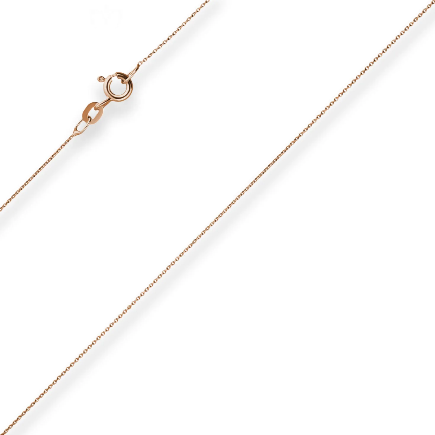0,8mm Rund-Ankerkette Goldkette Collier Halskette aus 585 Gold Rotgold 45cm