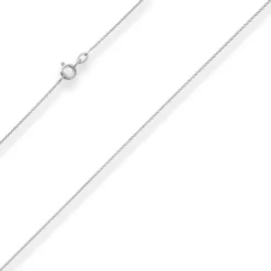 1,1mm Rund-Ankerkette Goldkette Collier Halskette aus 375 Gold Weißgold 38cm