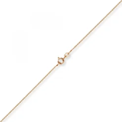 1,1mm Rund-Ankerkette 750 Gold Rotgold Kette Collier Halskette, 45cm