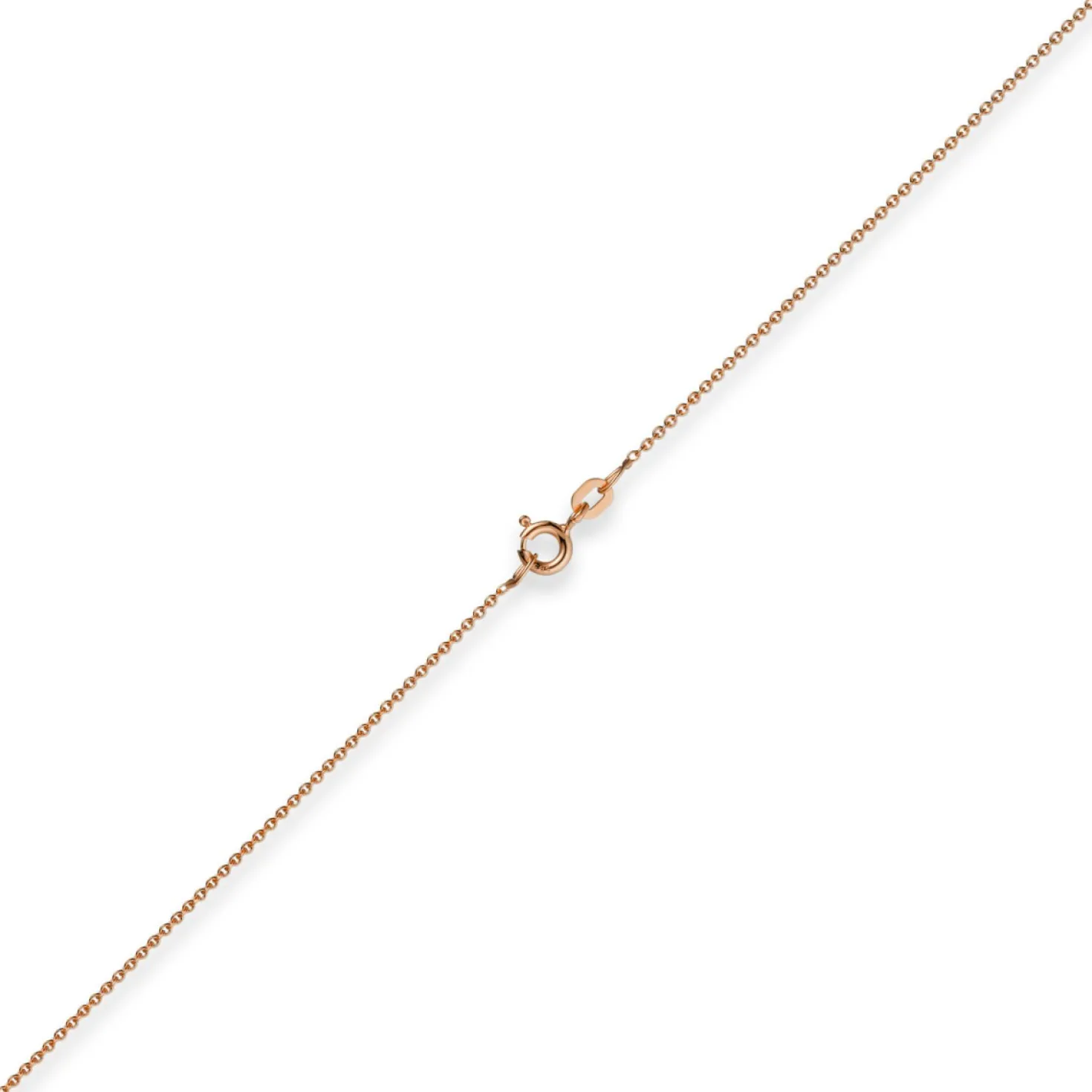 1,1mm Rund-Ankerkette 585 Gold Rotgold Kette Collier Halskette, 50cm