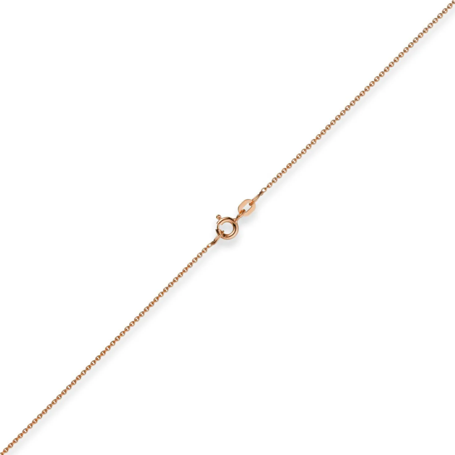 1,1mm Rund-Ankerkette 750 Gold Rotgold Kette Collier Halskette, 80cm