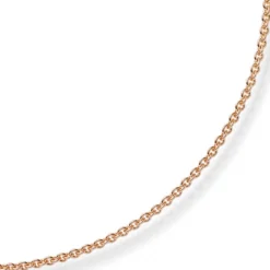 1,9mm Rund-Ankerkette 750 Gold Rotgold Kette Collier Halskette, 80cm