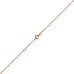 1,1mm Rund-Ankerkette 585 Gold Rotgold Kette Collier Halskette, 36cm