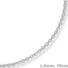 1,9mm Rund-Ankerkette 750 Gold Weißgold Kette Collier Halskette, 70cm
