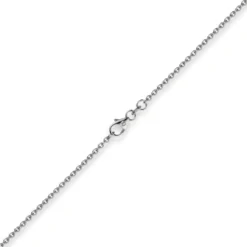 1,9mm Rund-Ankerkette 750 Gold Weißgold Kette Collier Halskette, 70cm