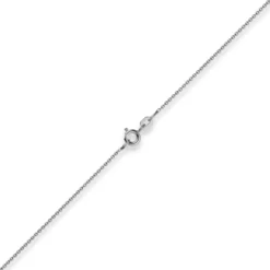 1,1mm Rund-Ankerkette 585 Gold Weißgold Kette Collier Halskette, 70cm