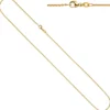 1,1mm Rund-Ankerkette Halskette Collier aus 750 Gold Gelbgold 45cm