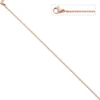 2,2mm Rundankerkette Halskette Collier aus Edelstahl in rotgold Farbe 46cm