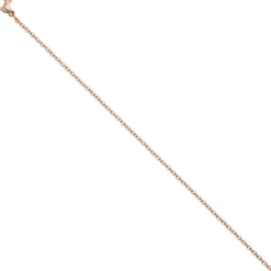 2,2mm Rundankerkette Halskette Collier aus Edelstahl in rotgold Farbe 46cm