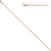 2,4mm Rundankerkette Halskette Halsschmuck aus 925 Silber Rotgold vergoldet, 70cm