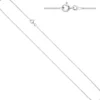 1,5mm Rundanker-Kette Halskette Collier aus 925 Silber rhodiniert 60cm