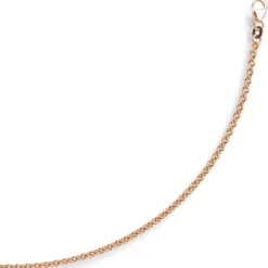 2,3mm Rund-Ankerkette Kette Collier, 585 Gold Rotgold Goldkette, 42cm
