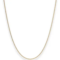 1,5mm Rund-Ankerkette Kette Collier aus 750 Gold Gelbgold 45cm mit Zwischenöse