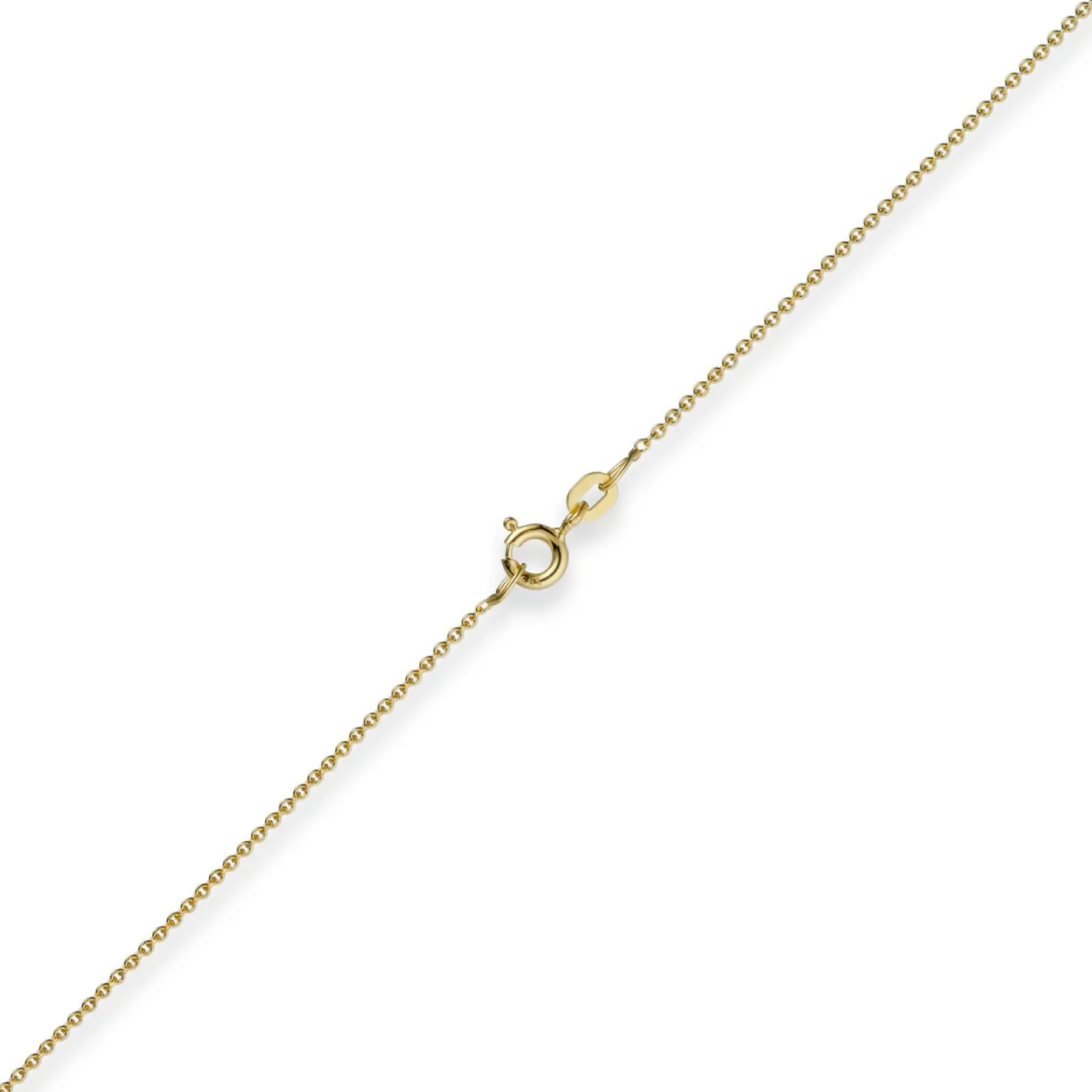 1,1mm Rund-Ankerkette Kette Collier, 585 Gold Gelbgold Goldkette, 55cm