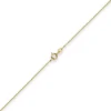 1,1mm Rund-Ankerkette Kette Collier, 585 Gold Gelbgold Goldkette, 80cm