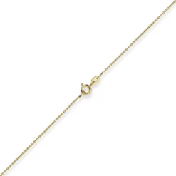1,1mm Rund-Ankerkette Kette Collier, 585 Gold Gelbgold Goldkette, 80cm
