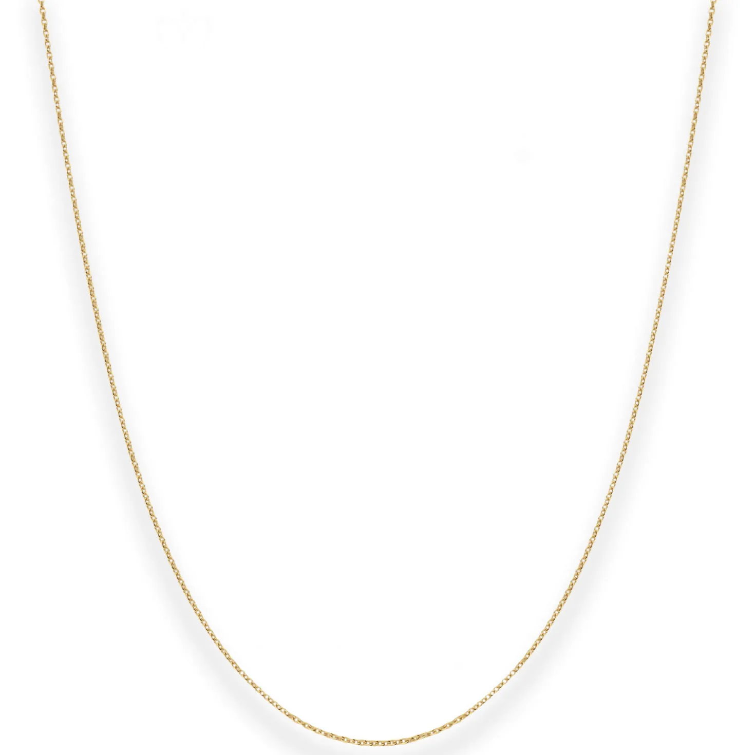 1,1mm Rund-Ankerkette Kette Collier aus 585 Gold Gelbgold 36cm mit Zwischenöse
