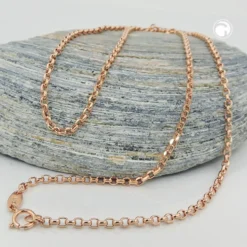 2mm Rund-Ankerkette Kette Collier Halsschmuck aus 375 Gold Rotgold 45cm