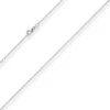 1,1mm Rund-Ankerkette Kette Collier aus 750 Gold Weißgold 42cm mit Zwischenöse