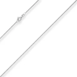 1,5mm Rund-Ankerkette Kette Collier Halskette aus 925 Silber rhodiniert 70cm