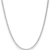 2,4mm Rund-Ankerkette Kette Collier Halskette aus 925 Silber rhodiniert 42cm